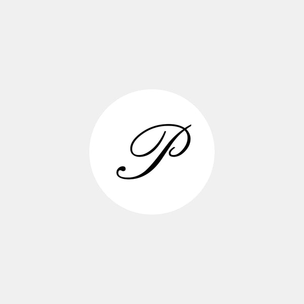 Pastille alphabet lettre anglaise P