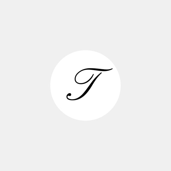 Pastille alphabet lettre anglaise T