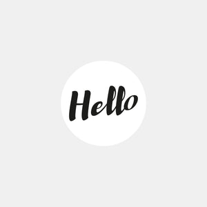 Hello symbol sticker