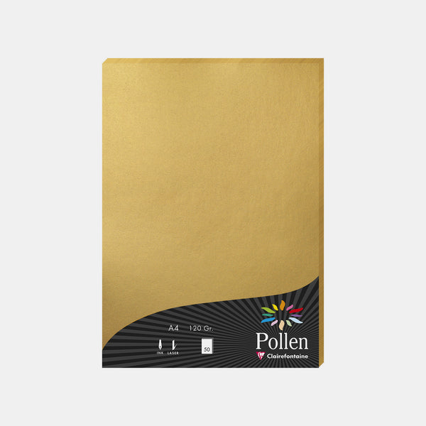 Papier A4 Irisé - 120 gr Pollen (couleur blanc ou ivoire) - Alibee