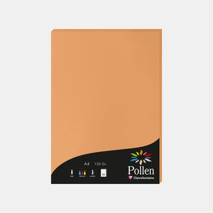 A4 vellum sheet 120g orange clementine Pollen