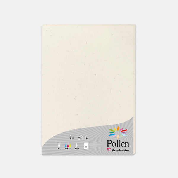 Papier Clairefontaine Pollen A4 120g - Blanc Irisé - 50 Feuilles - Neuf