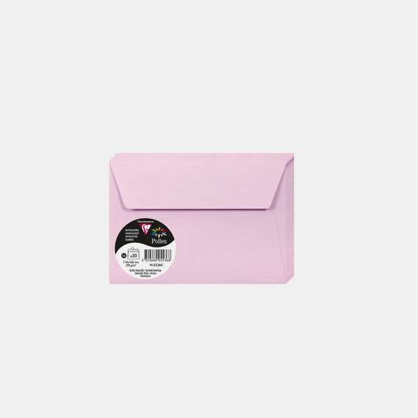 Envelope 114x162 vellum 120g sugared pink Pollen