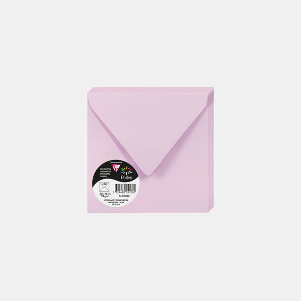 Envelope 140x140 vellum 120g sugared pink Pollen
