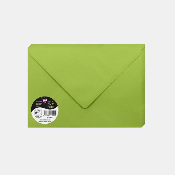 Envelope 162x229 vellum 120g mint green Pollen