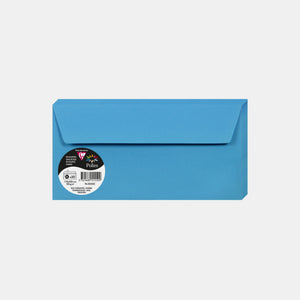 Enveloppe 110x220 velin 120g bleu turquoise Pollen