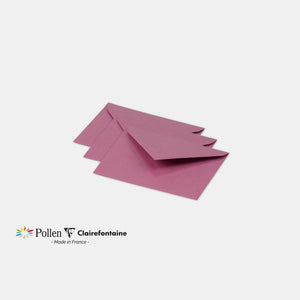 Enveloppe 75x100 velin 120g rose hortensia Pollen