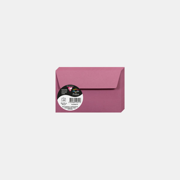 Envelope 90x140 vellum 120g pink hydrangea Pollen