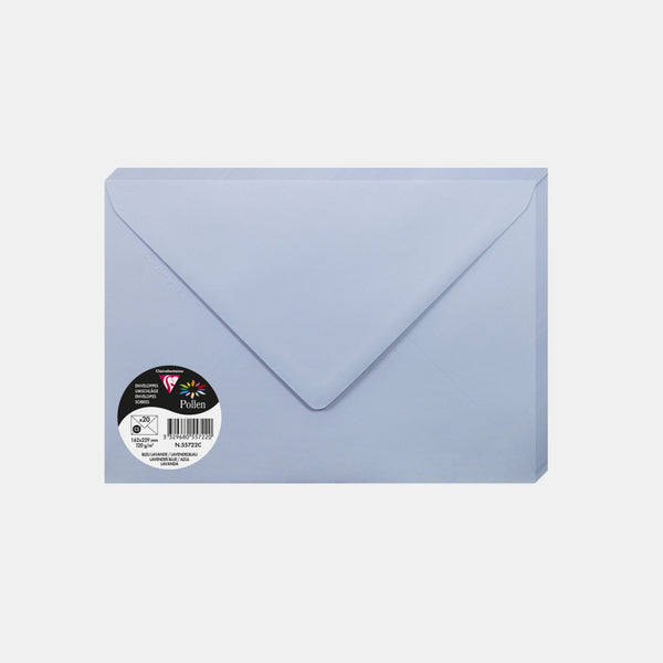 Envelope 162x229 vellum 120g lavender blue Pollen