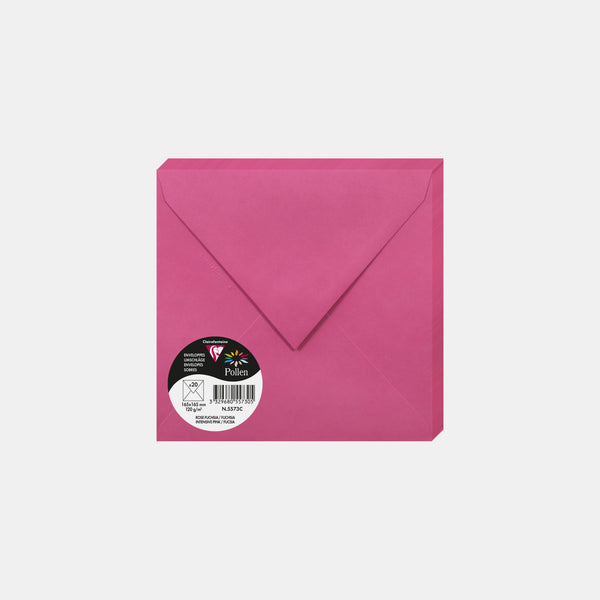 Envelope 165x165 vellum 120g fuchsia pink Pollen