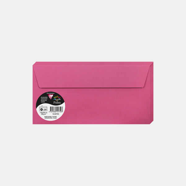 Envelope 110x220 vellum 120g fuchsia pink Pollen