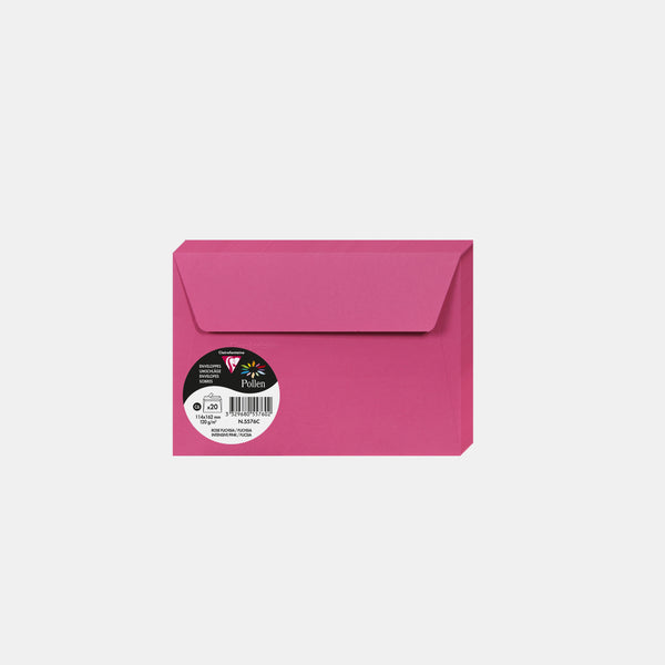 Envelope 114x162 vellum 120g fuchsia pink Pollen