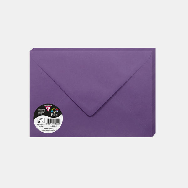 Envelope 162x229 vellum 120g purple Pollen