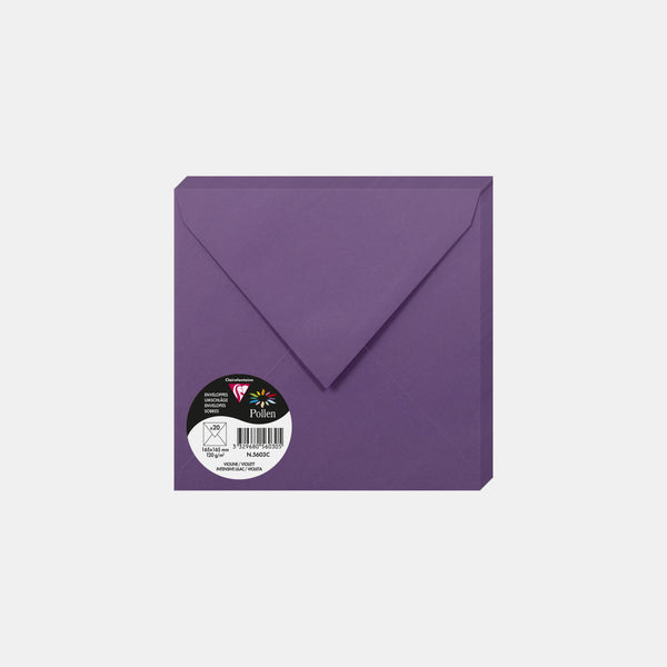 Envelope 165x165 vellum 120g purple Pollen