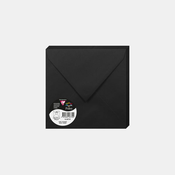 Envelope 165x165 vellum 120g black Pollen