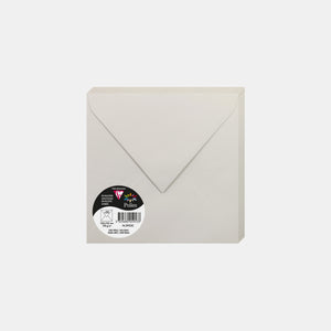Enveloppe 165x165 velin 120g gris perle Pollen