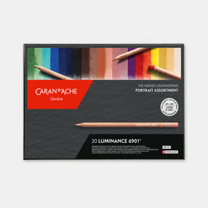 Boîte de 20 crayons de couleurs Luminance portrait
