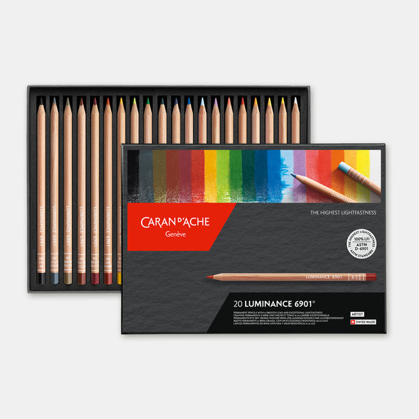 Boîte de 20 crayons de couleurs Luminance portrait