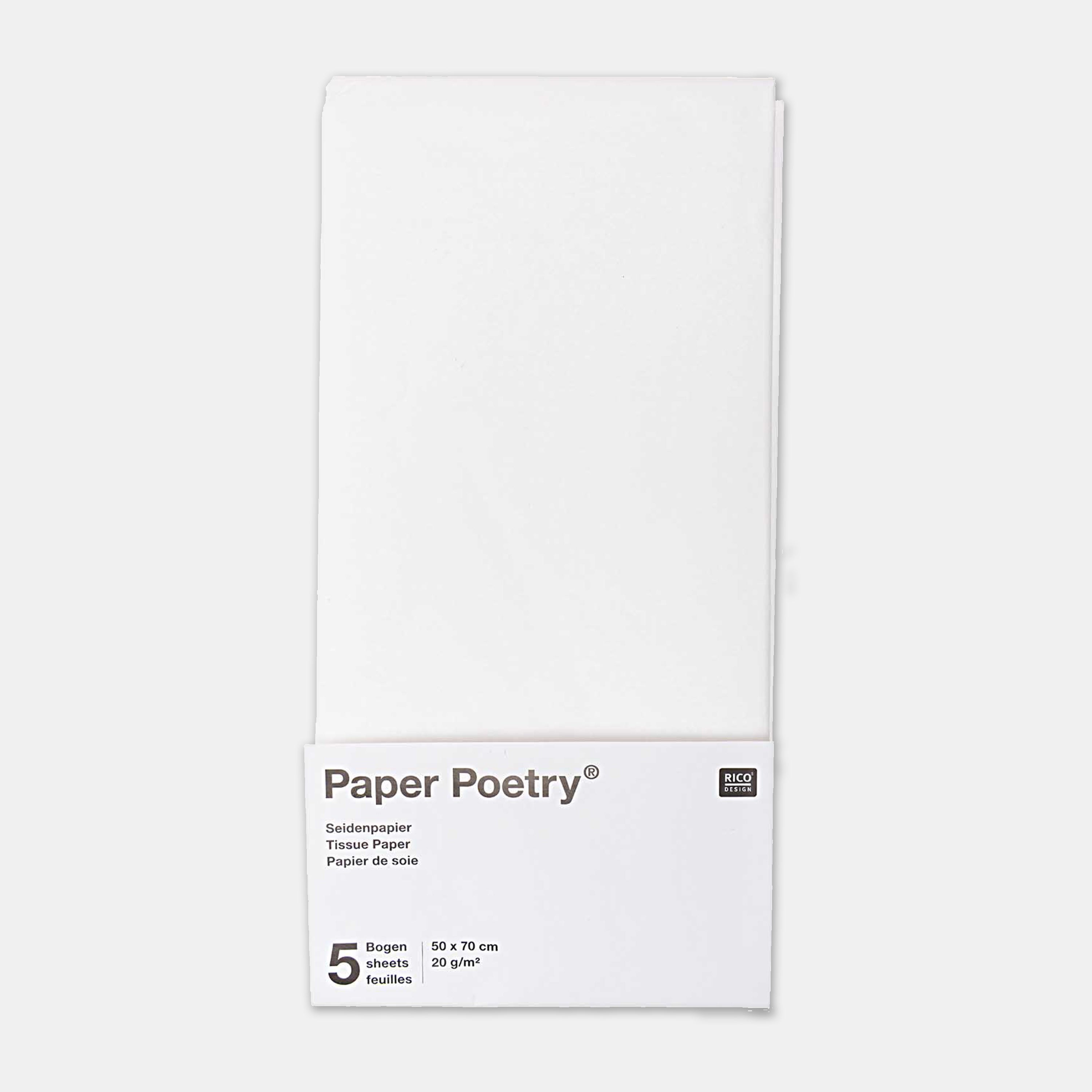 Papier de soie Poetry - Mixte rose - Rico Design