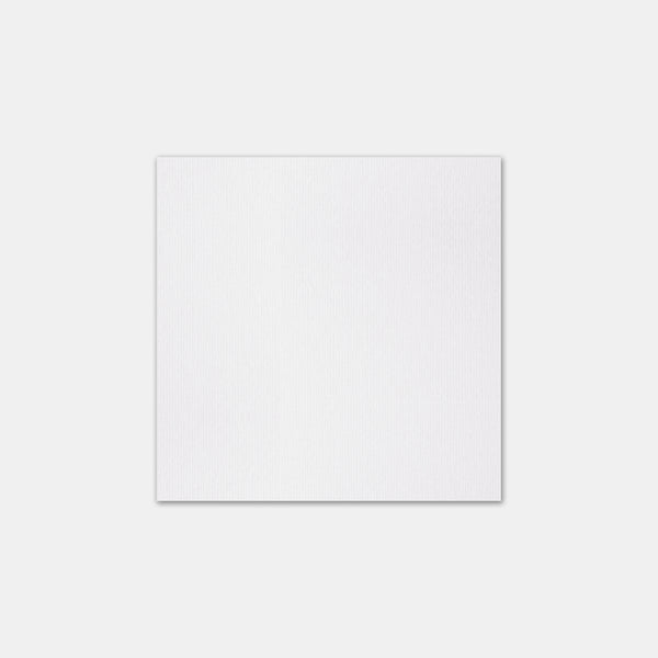 Carte 90x90mm vergé blanc naturel