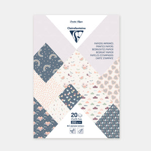 Bloc feuilles A4 motifs Little love