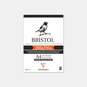 Bloc papier bristol 205g - A4