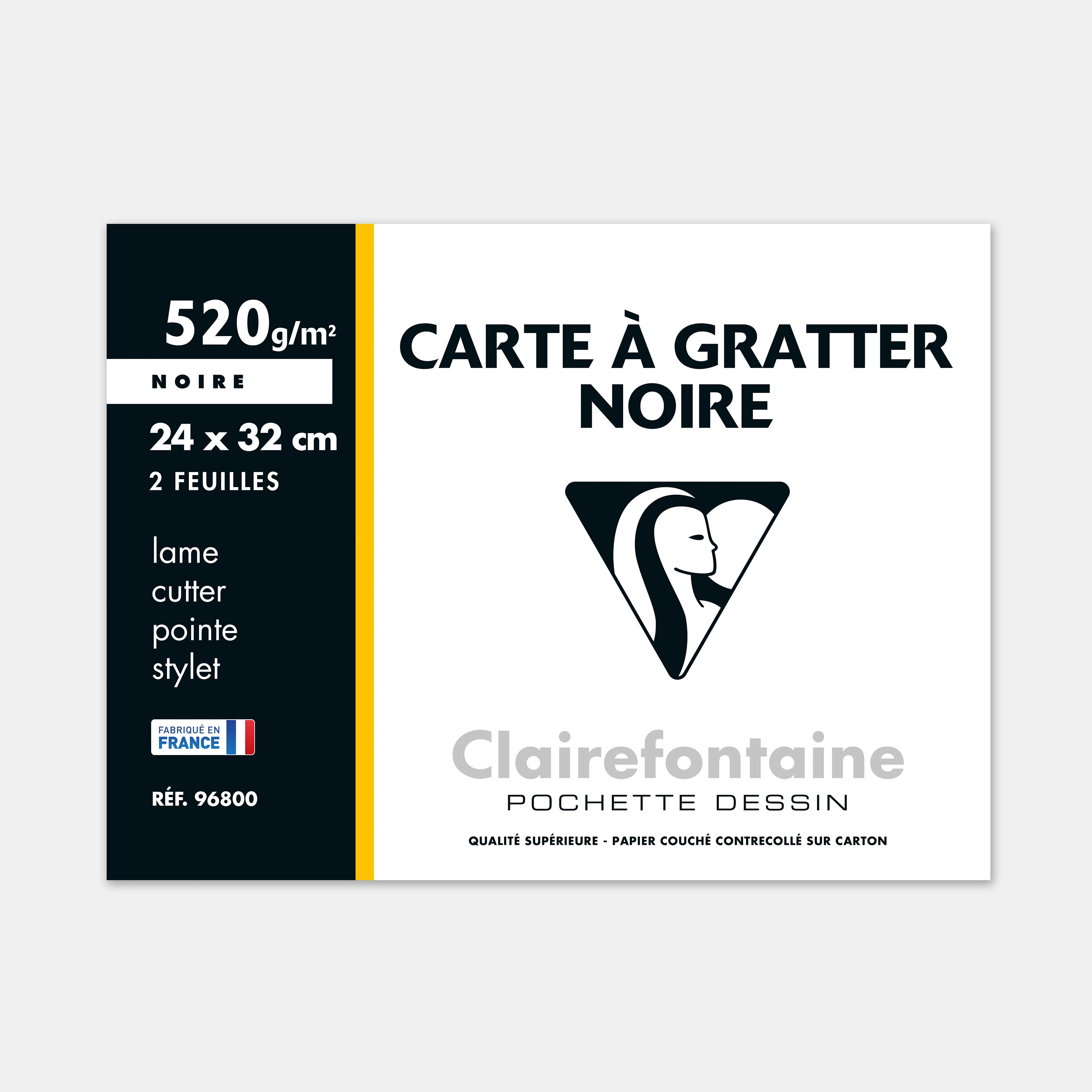 Pochette carte a gratter 520g - 24x32 - Clairefontaine – L'Art du Papier  Paris