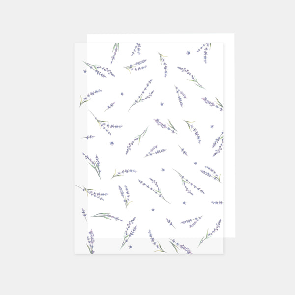 A4 sheet of printed tracing paper 90g lavender