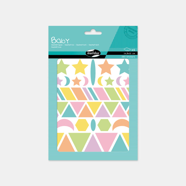 BABY Pastell Geometrische Aufkleber