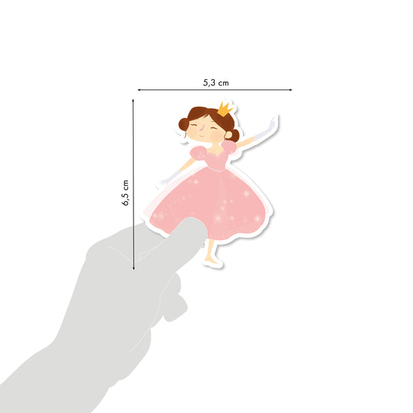 Prinzessinnen-Kinderaufkleber