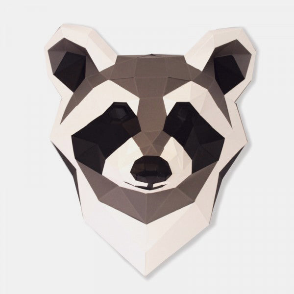 Trophee en papier raton laveur