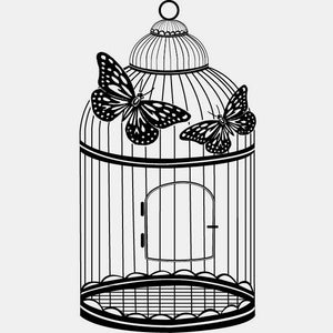 Bird cage stamp