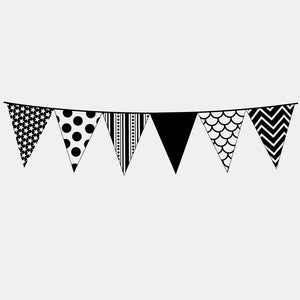 Stamp and pennant garland