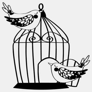 Bird cage stamp