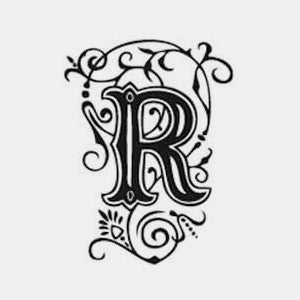 Arabesque alphabet stamp r