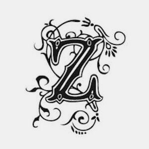 Arabesque alphabet stamp z