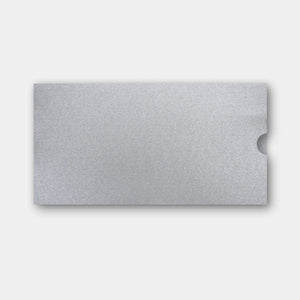 Pochette invitation 110x210 metal argent