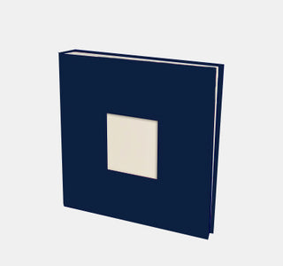 Photo album 30x30 navy canvas cream interior