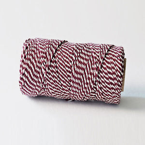 Bakers twine original burgundy - 20 meter spool