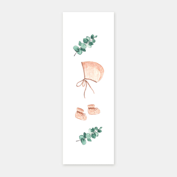 Watercolor crush baptism bookmark