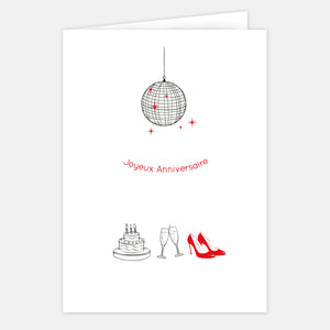 Large Birthday Card - Nightclub