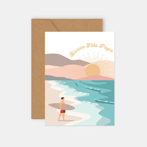 Father's Day Card - Beach