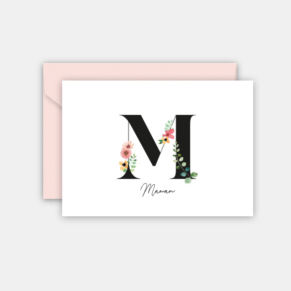 Mother's Day Card - M for Mom