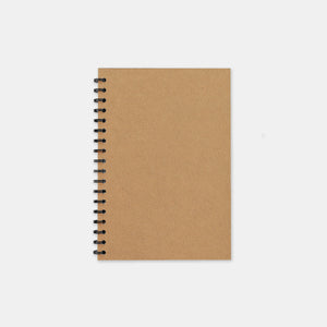 Recycled kraft notebook 105x155 plain pages
