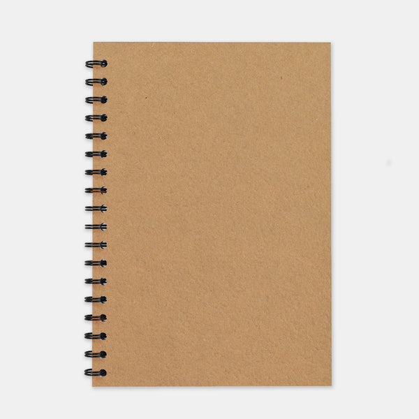 Recycled kraft notebook 180x250 lined pages