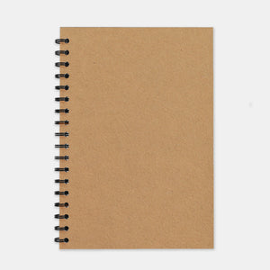 Recycled kraft notebook 180x250 plain pages