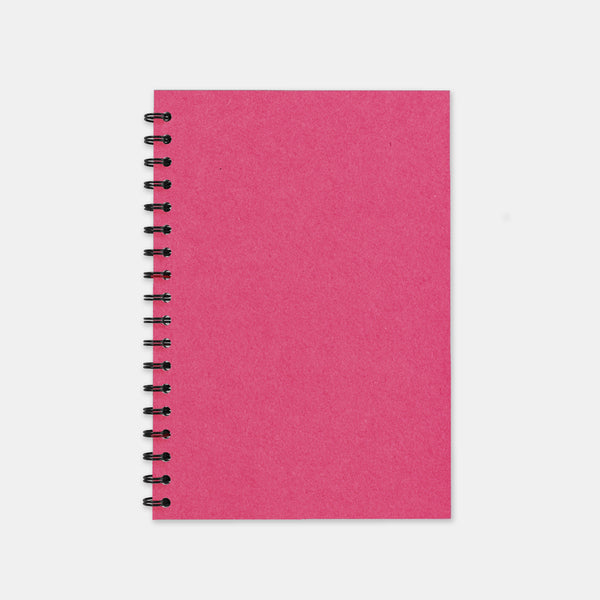 Carnet recycle fuschia 148x210 pages unies