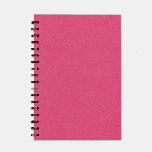 Cahier recycle fuschia 180x250 pages lignées