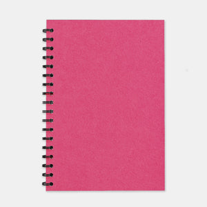 Fuschia recycled notebook 180x250 lined pages