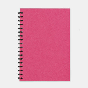 Fuschia recyceltes Notizbuch 180x250 linierte Seiten
